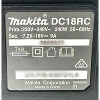 Makita DC18RC 18V LXT Lithium‑Ion Rapid Battery Charger Skin Only