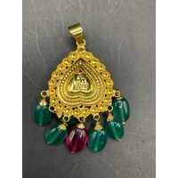 Ladies 22ct Yellow Gold Dangle Pendant