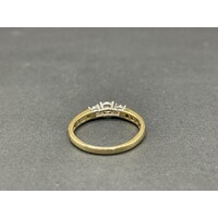 Ladies 9ct Yellow Gold Diamond Ring