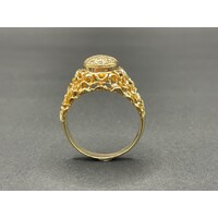 Unisex 18ct Yellow Gold Diamond Ring