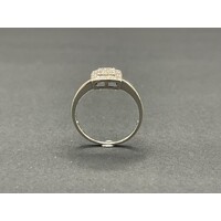 Ladies 9ct White Gold Diamond Ring