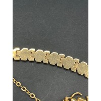 Ladies 14ct Yellow Gold Fancy Link Bracelet