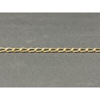 Unisex 9ct Yellow Gold Curb Link Bracelet