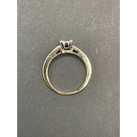 Ladies 9ct Yellow Gold Diamond Ring