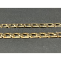 Mens 9ct Yellow Gold Curb Link Necklace