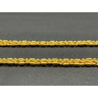 Ladies 21ct Yellow Gold Fancy Link Necklace