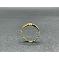 Ladies 18ct Yellow Gold Cubic Zirconia Heart Ring