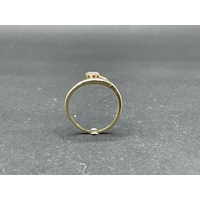 Ladies 9ct Yellow Gold Diamond Ring