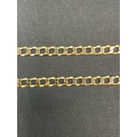 Unisex 9ct Yellow Gold Curb Link Necklace