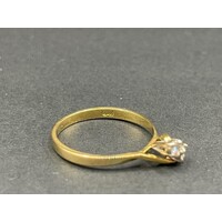 Ladies 18ct Yellow Gold Diamond Ring