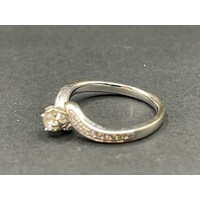 Ladies 18ct White Gold Diamond Ring