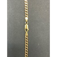 Unisex 9ct Yellow Gold Curb Link Necklace