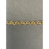 Ladies 9ct Yellow Gold Belcher Link Bracelet