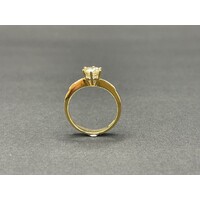 Ladies 18ct Yellow Gold Solitaire Diamond Ring