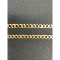 Unisex 9ct Yellow Gold Curb Link Necklace