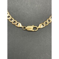 Unisex 9ct Yellow Gold Curb Link Bracelet