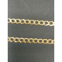 Unisex 9ct Yellow Gold Curb Link Necklace