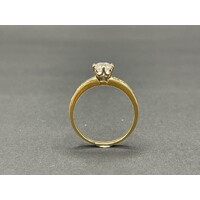 Ladies 18ct Yellow Gold Diamond Ring