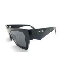 Prada SPR A06 50 21 16K-08Z Wide High Bridge Fit Black Grey Unisex Sunglasses