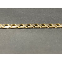 Unisex 9ct Yellow Gold Curb Link Bracelet