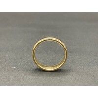 Unisex 9ct Yellow Gold Band Ring