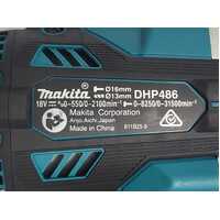 Makita DHP486 18V Heavy Duty Cordless Brushless Hammer Drill Driver Skin Only