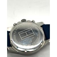 Tommy Hilfiger Tucker Multi-Function Stainless Steel Blue Silicone Mens Watch