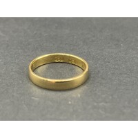 Ladies 18ct Yellow Gold Plain Band Ring