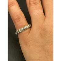 Ladies 14ct White Gold Diamond Ring