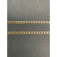 Unisex 9ct Yellow Gold Curb Link Necklace