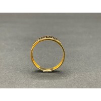 Ladies 22ct Yellow Gold Pattern Design Ring