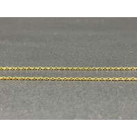 Ladies 21ct Yellow Gold Belcher Link Necklace & Pendant