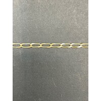 Ladies 18ct Yellow Gold Long Curb Link Bracelet