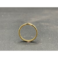 Ladies 18ct Yellow Gold Plain Band Enhancer Ring