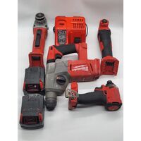 Milwaukee M18 Combination 18V Tool Kit with 2 x 4.0Ah 18V Batteries and Charger