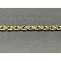 Mens 9ct Yellow Gold Curb Link Bracelet