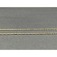 Ladies 18ct Two Tone Gold Fancy Link Necklace