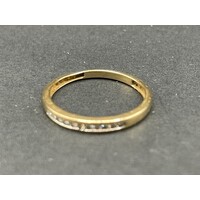 Ladies 14ct Yellow Gold Diamond Band Ring