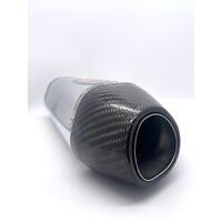 Yoshimura Exhaust Pipe Generic Silver Motorcycle Slip On Tip Size 2.5 Inch