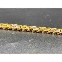 Unisex 22ct Yellow Gold Curb Link Bracelet (Pre-Owned)