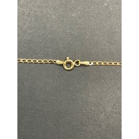 Unisex 9ct Yellow Gold Curb Link Necklace