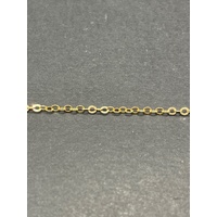 Childs 9ct Yellow Gold Cable Link ID Bracelet