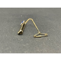 Child's 9ct Yellow Gold Rectangle ID Brooch Pin