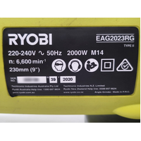 Ryobi EAG2023RG 2000W 230mm Corded 220-240V 50Hz Angle Grinder with Hard Case