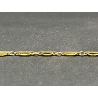 Ladies 18ct Yellow Gold Fancy Link Bracelet