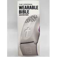 Liaise Wearable Audio Bible Wristband Bracelet WWJD White 300+ Verses