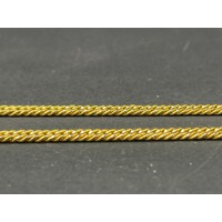 Unisex 18ct Yellow Gold Tight Curb Link Necklace