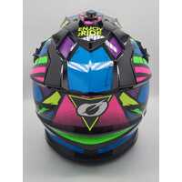 Oneal 1SRS Glitch Multicoloured MX Motocross Helmet Size Large 60cm