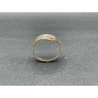 Ladies 9ct Yellow Gold Wishbone 7 Layer Ring