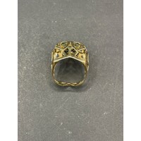 Ladies 18ct Yellow Gold Cut Out Panther Ring